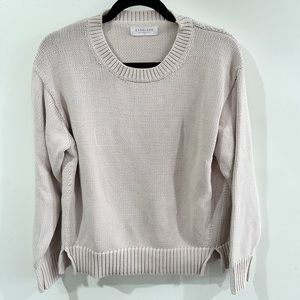 Everlane Dusty Pink Knit Sweater Size M
